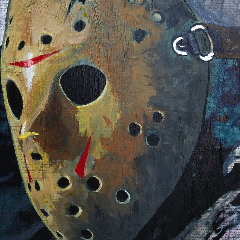 Friday the 13th jason Voorhees painting